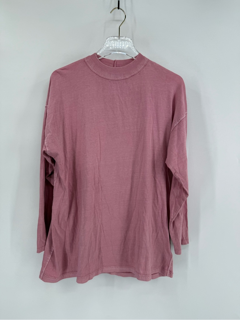 Free People pink Heather Women's Tunic Long Sleeve Shirt size small